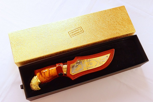Подарочный нож "Янтарь"