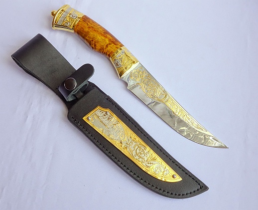 Подарочный нож "Янтарь"