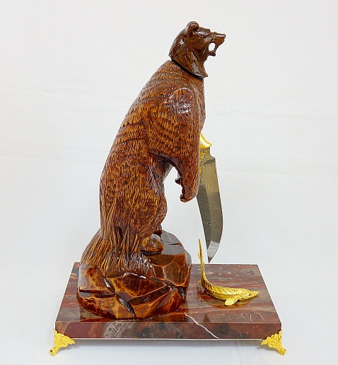 Нож "Медведь на охоте"